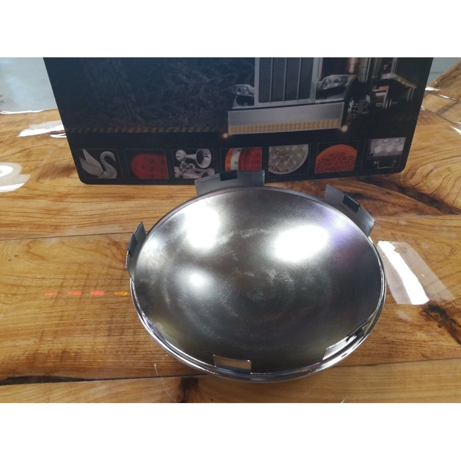 10770 universal 1" lip hub oil cap front chromed steel 10770