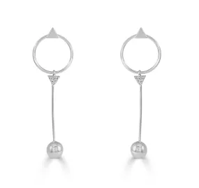 14k Gold & Diamond Earrings - 0.10ct