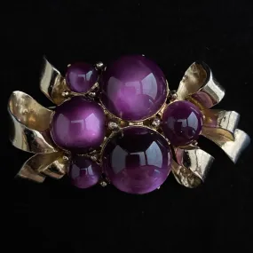 1950s Coro Cabochon Brooch