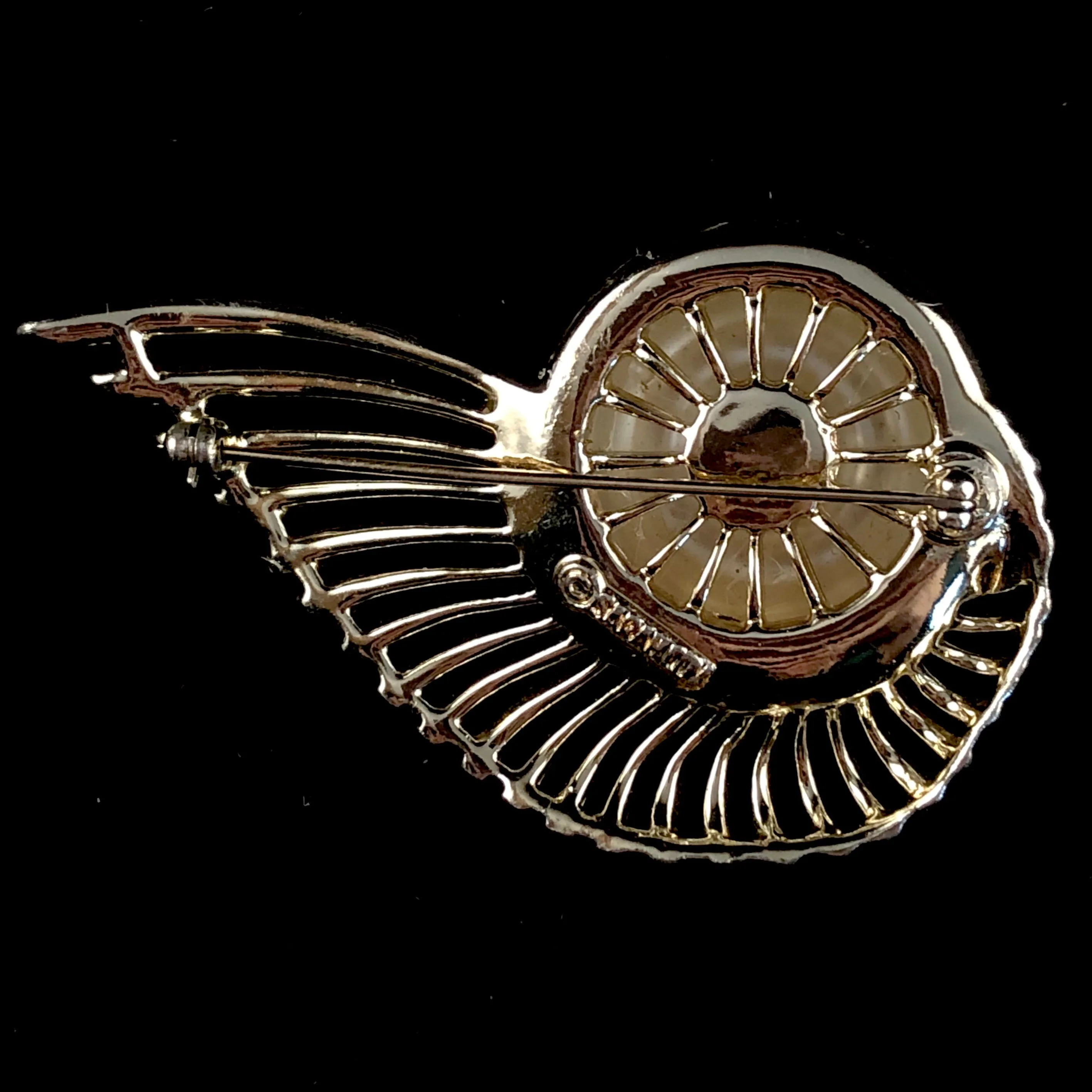 1956 Sarah Coventry Pearl Flight Brooch