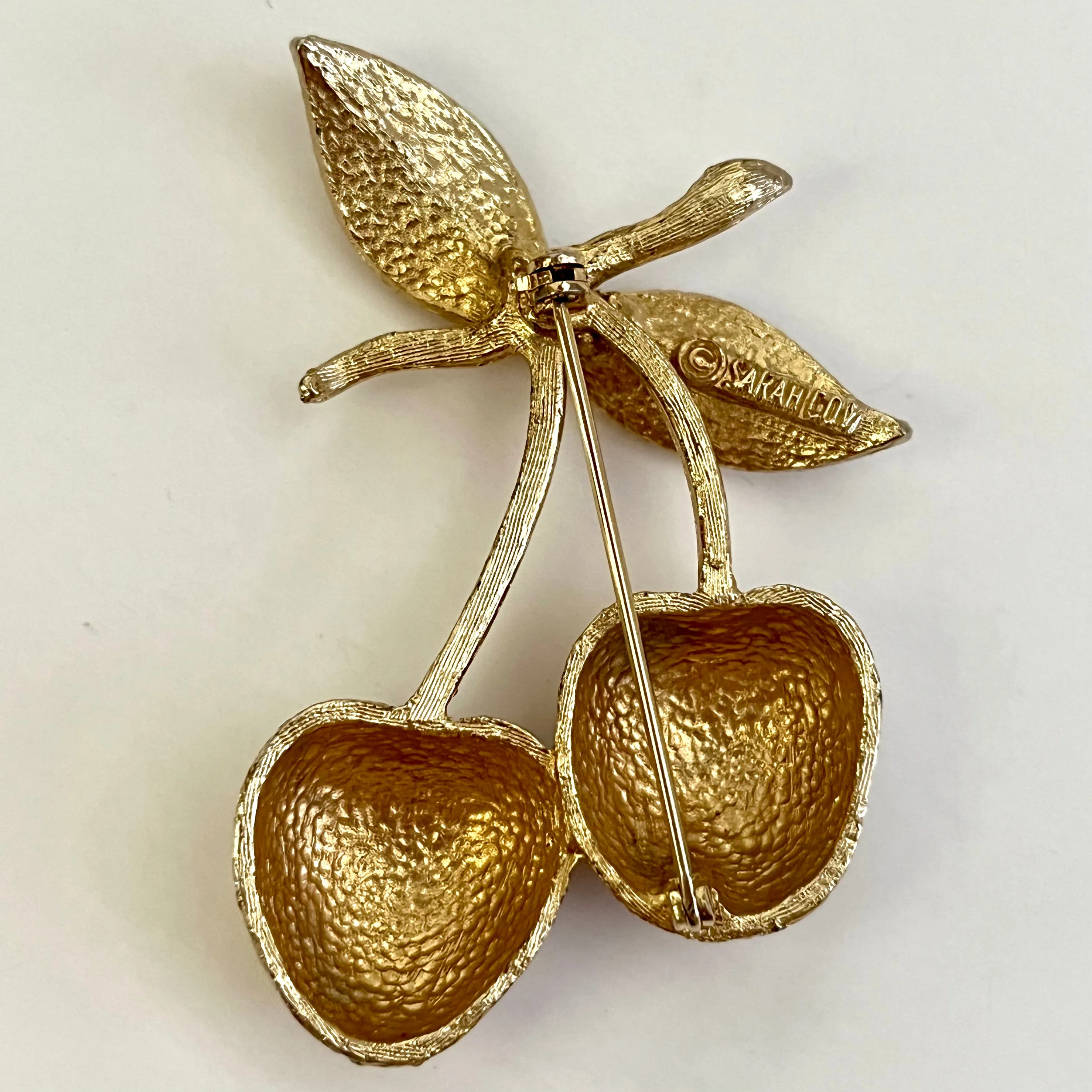1966 Golden Cherries Sarah Coventry Brooch