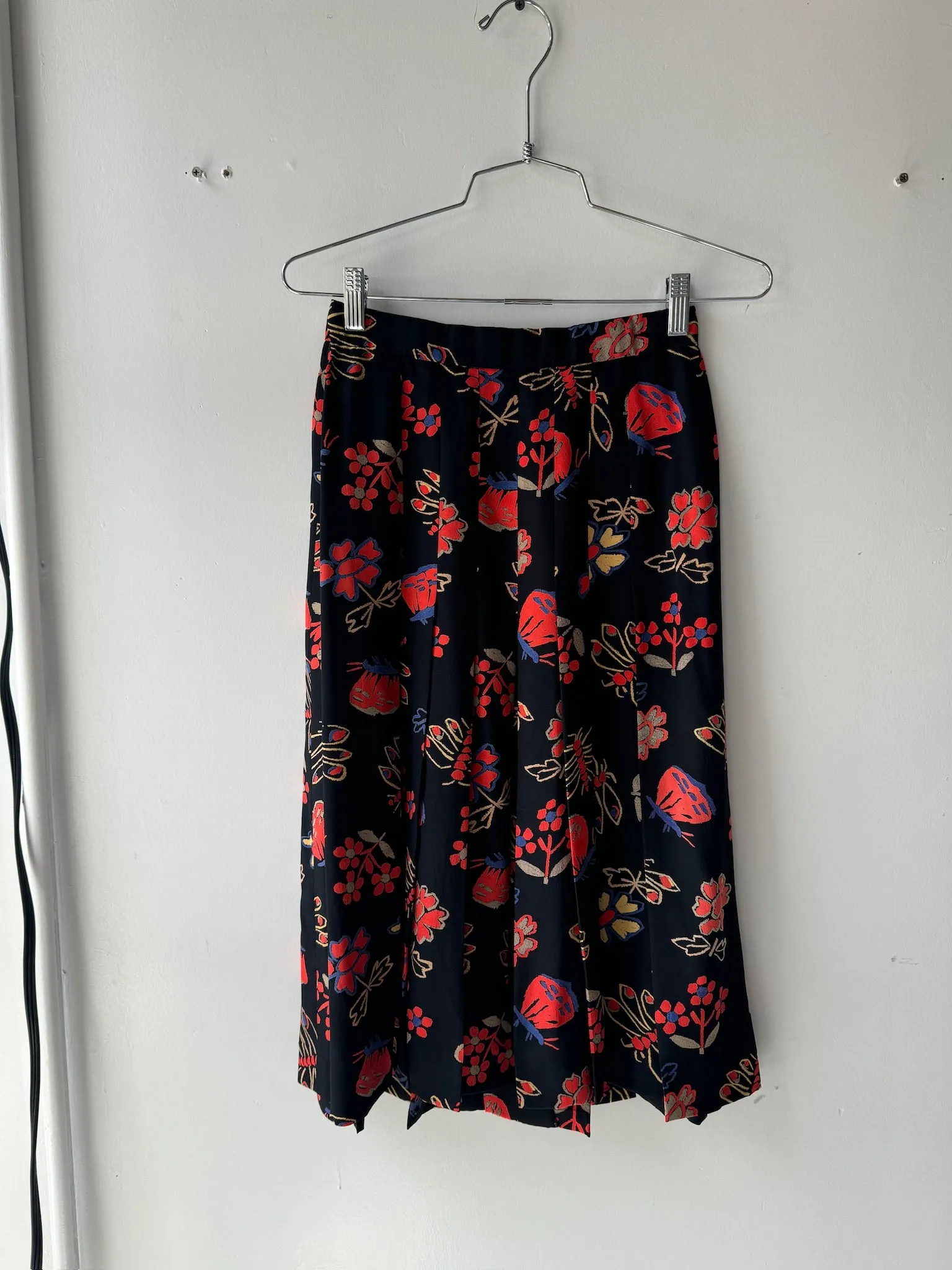 1980s Chloé silk skirt   scarf set