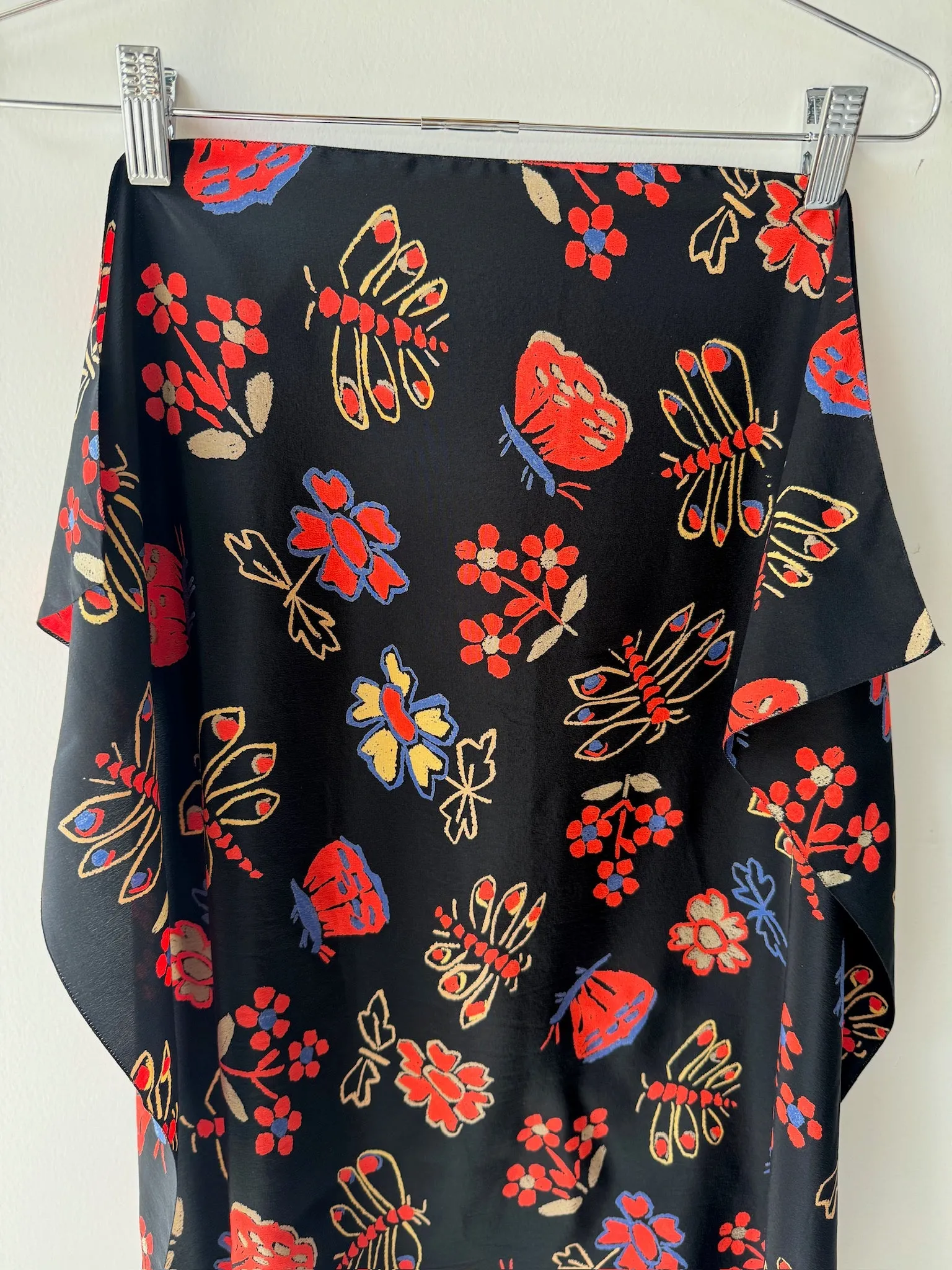 1980s Chloé silk skirt   scarf set