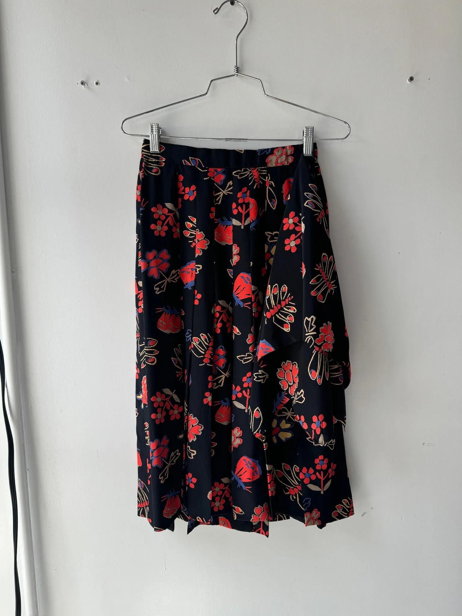 1980s Chloé silk skirt   scarf set