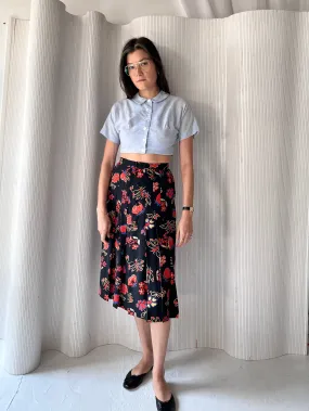 1980s Chloé silk skirt   scarf set