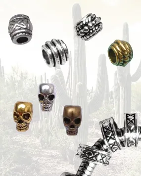 3 Metallic Beads Hat Accessories