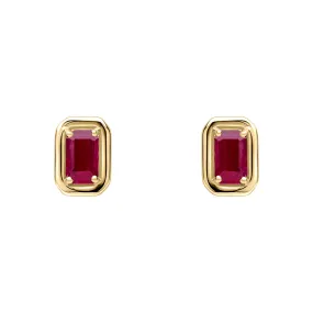 9ct Gold Ruby Earrings GE2479R