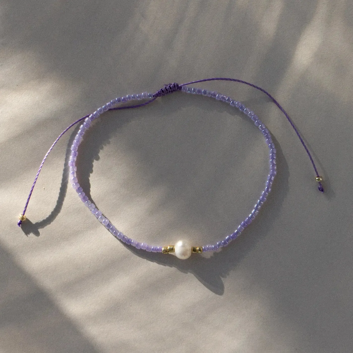 Alba - Bead with Pearl Macrame Bracelet
