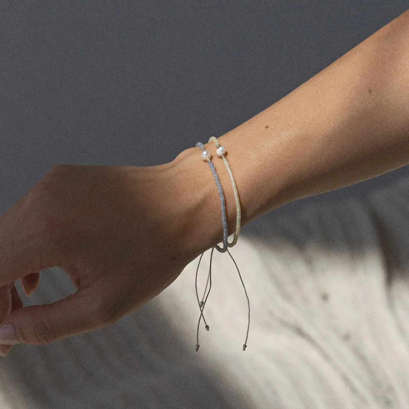 Alba - Bead with Pearl Macrame Bracelet
