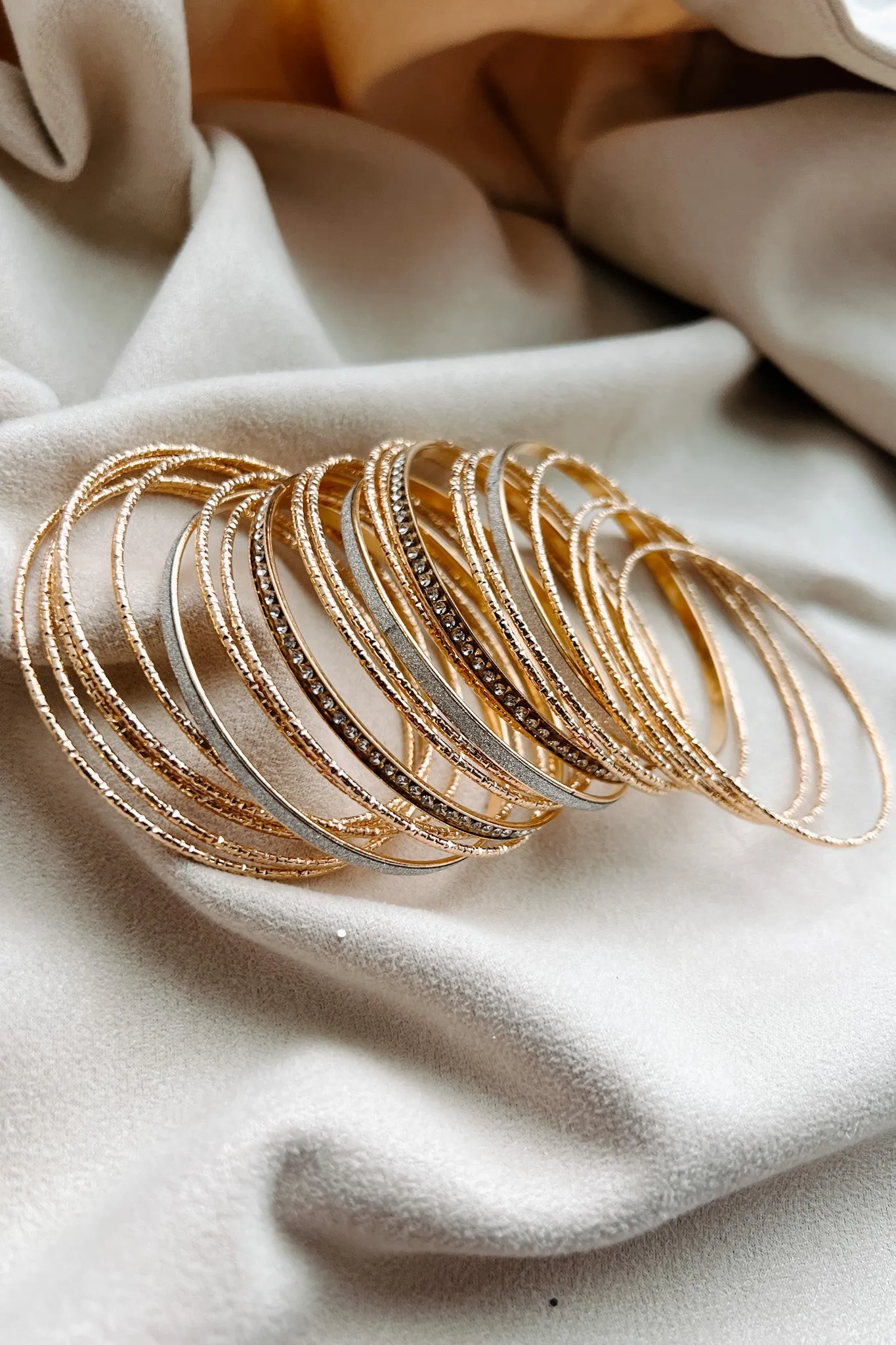 Always More Drama Bangle Bracelet Pack (Gold)