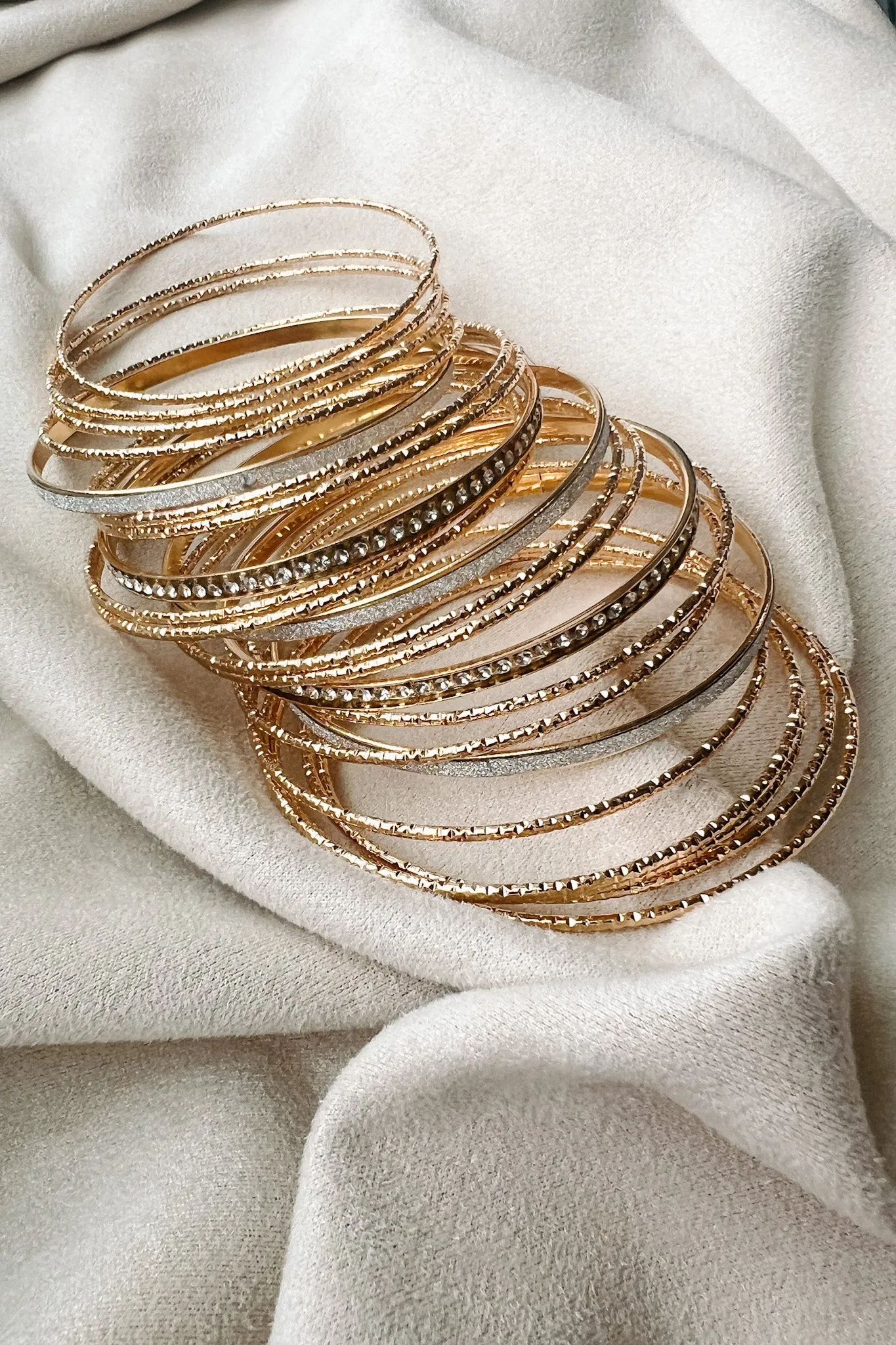 Always More Drama Bangle Bracelet Pack (Gold)