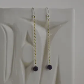 Amethyst Drop w SS hook