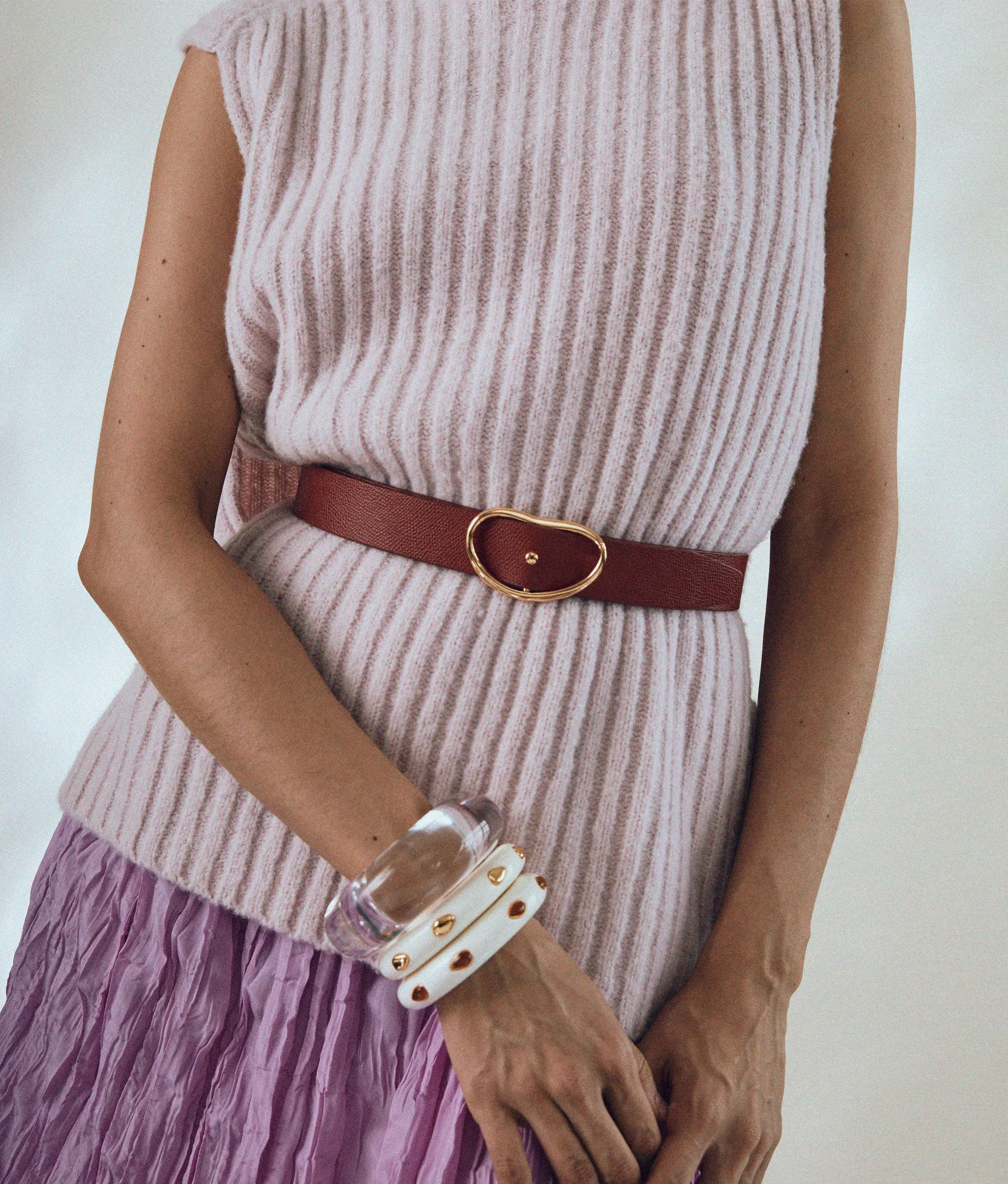 Arc Cuff in Lilac