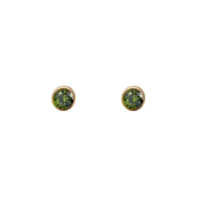 August Peridot Studs