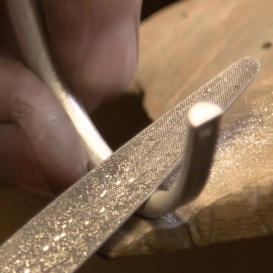 B4 Bancroft blasted silver bracelet