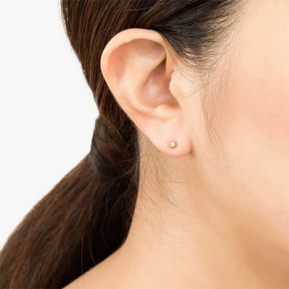 Baby 6 Prong Gemstone Studs