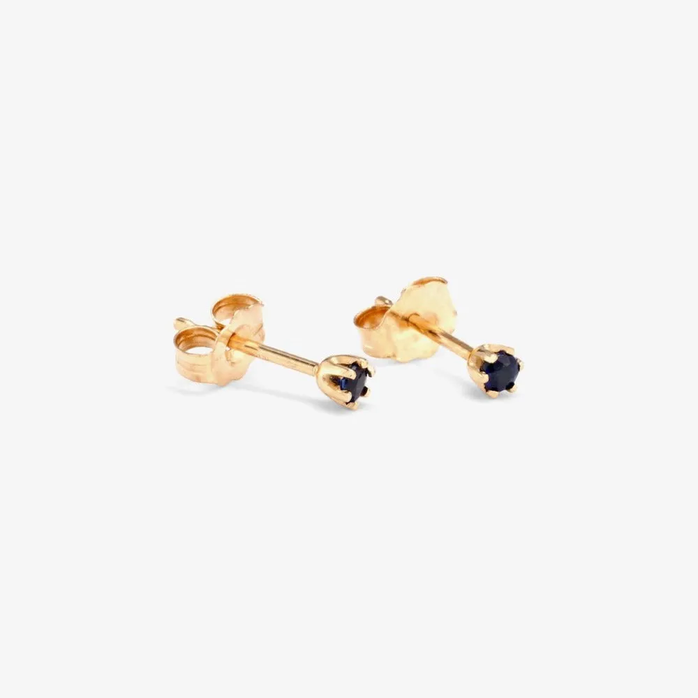 Baby 6 Prong Gemstone Studs