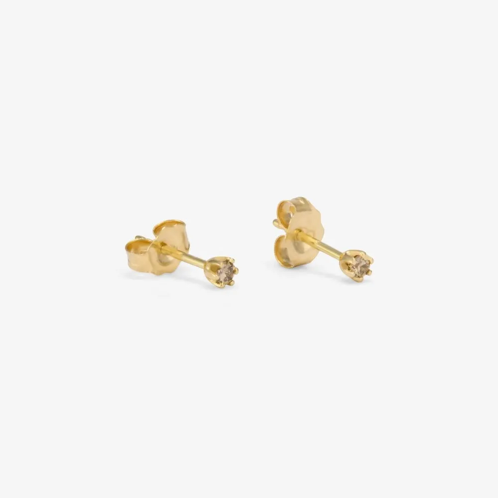 Baby 6 Prong Gemstone Studs