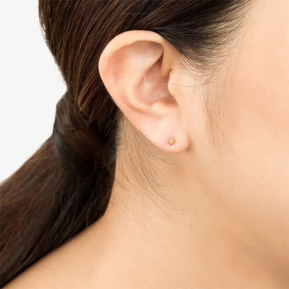 Baby 6 Prong Gemstone Studs