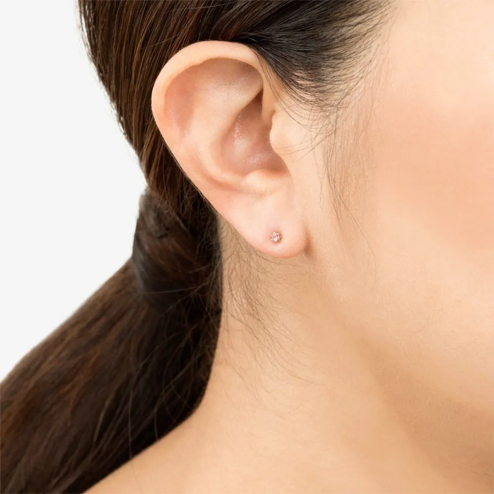 Baby 6 Prong Gemstone Studs