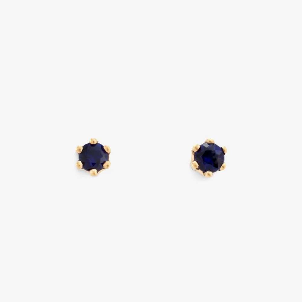 Baby 6 Prong Gemstone Studs