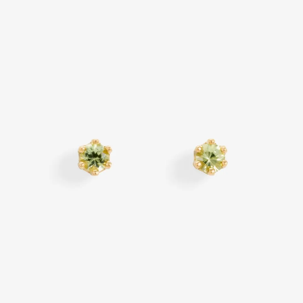 Baby 6 Prong Gemstone Studs