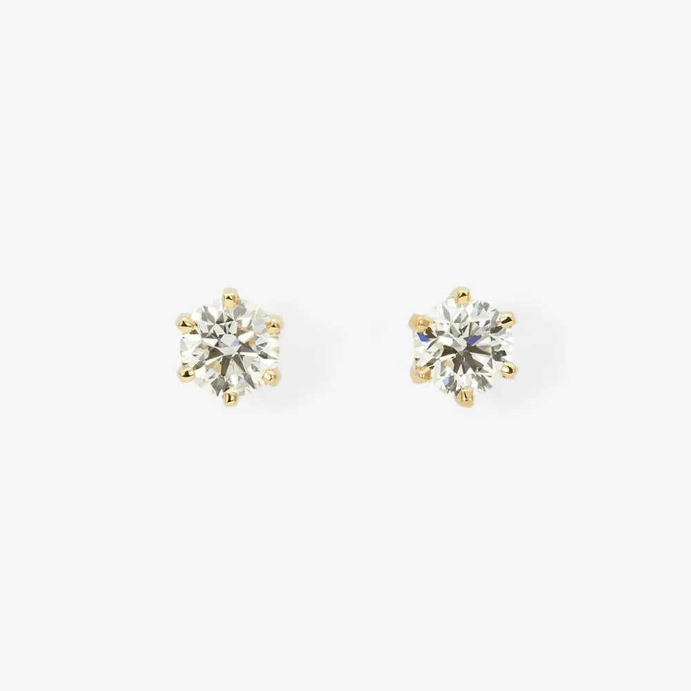 Baby 6 Prong Gemstone Studs