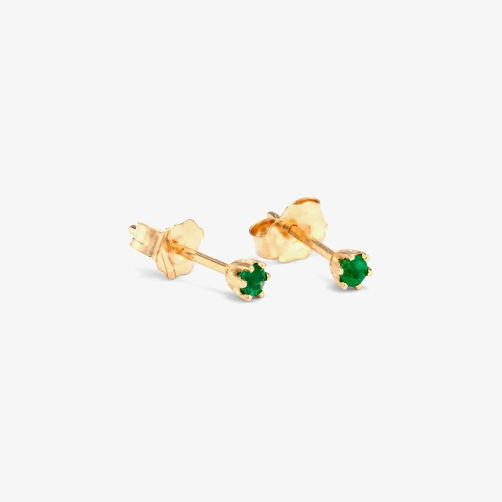 Baby 6 Prong Gemstone Studs