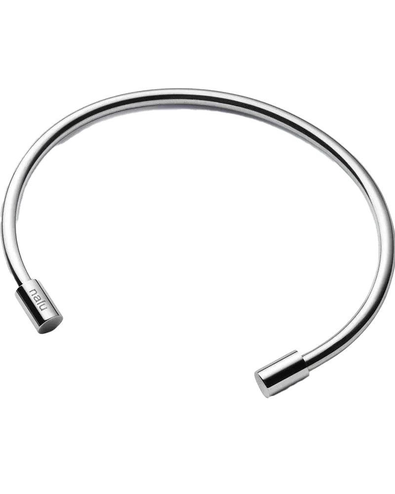 Bangle & Stop Bead in Silver