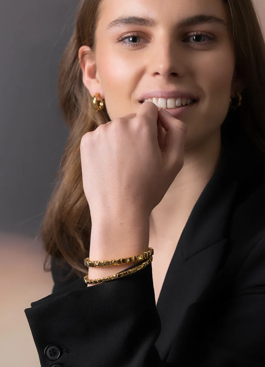 Bangle | Morph  | Massive Cuff  | Gold Plated