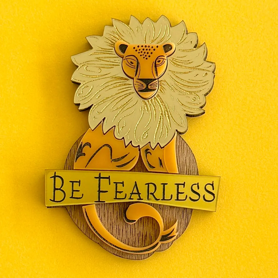 Be Fearless - Brooch - Set of 2