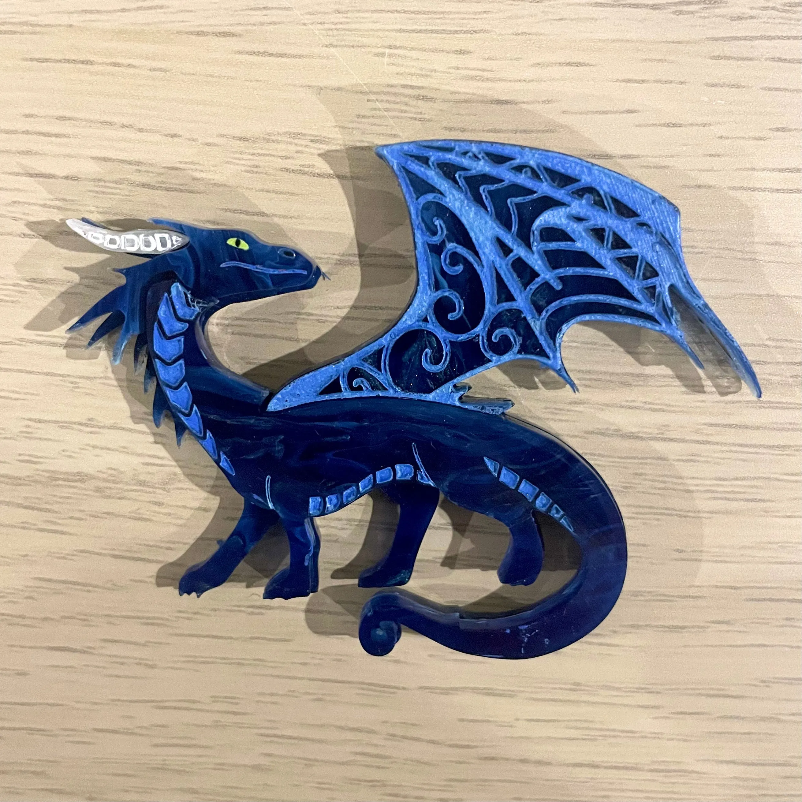 Blue Dragon - Brooch - Set of 2
