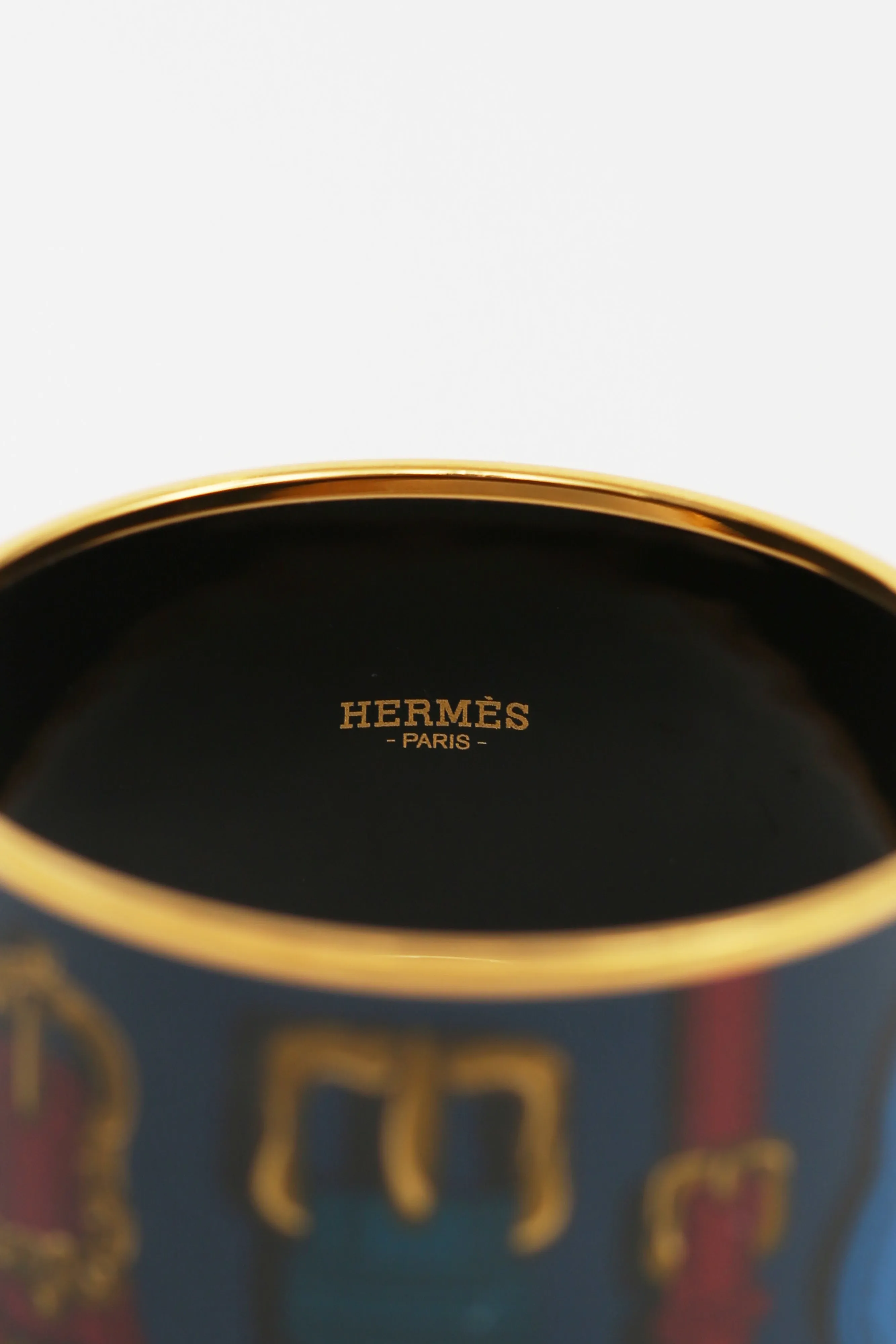 Blue Harnais Des Presidents Extra Wide Bangle
