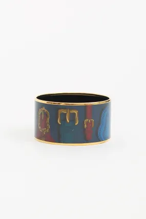 Blue Harnais Des Presidents Extra Wide Bangle