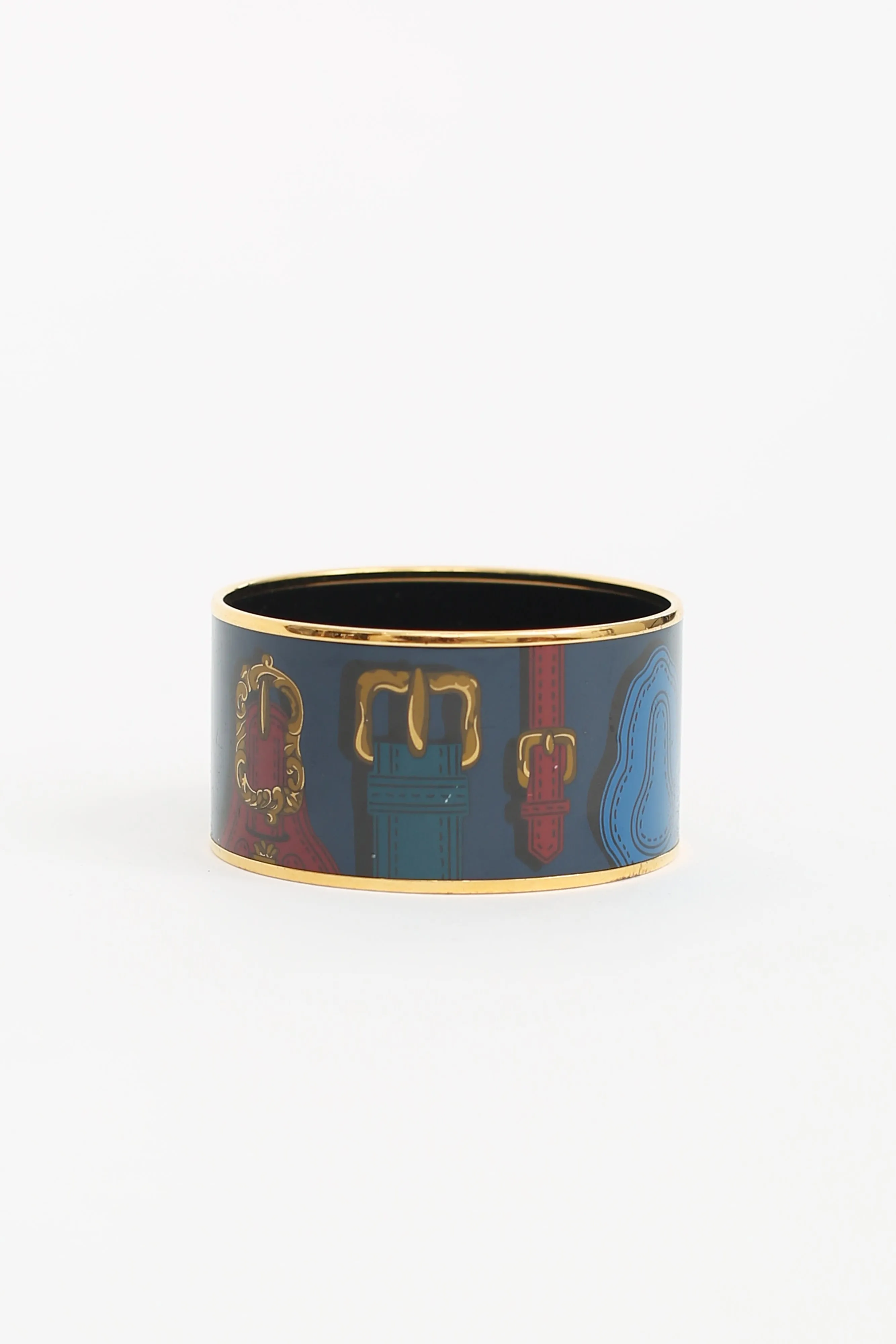 Blue Harnais Des Presidents Extra Wide Bangle