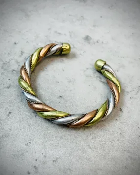 Broad Twining Metal Cuff