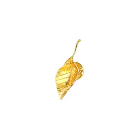 Bronze Gold Leaf Brooch