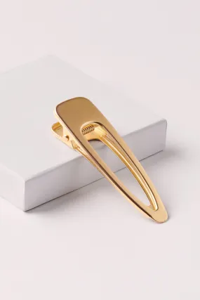 Brushed Triangle Metallic Hair Clip
