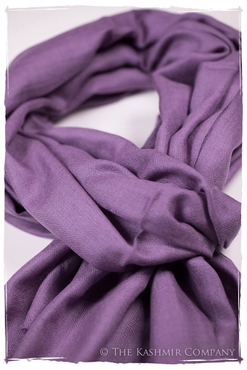 Bul Bul Amethyst Orchid Kashmir Wool Scarf