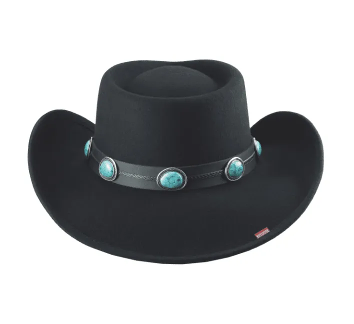 Bullhide Klamath Black Premium Wool Fashion Cowgirl Hat 0865BL