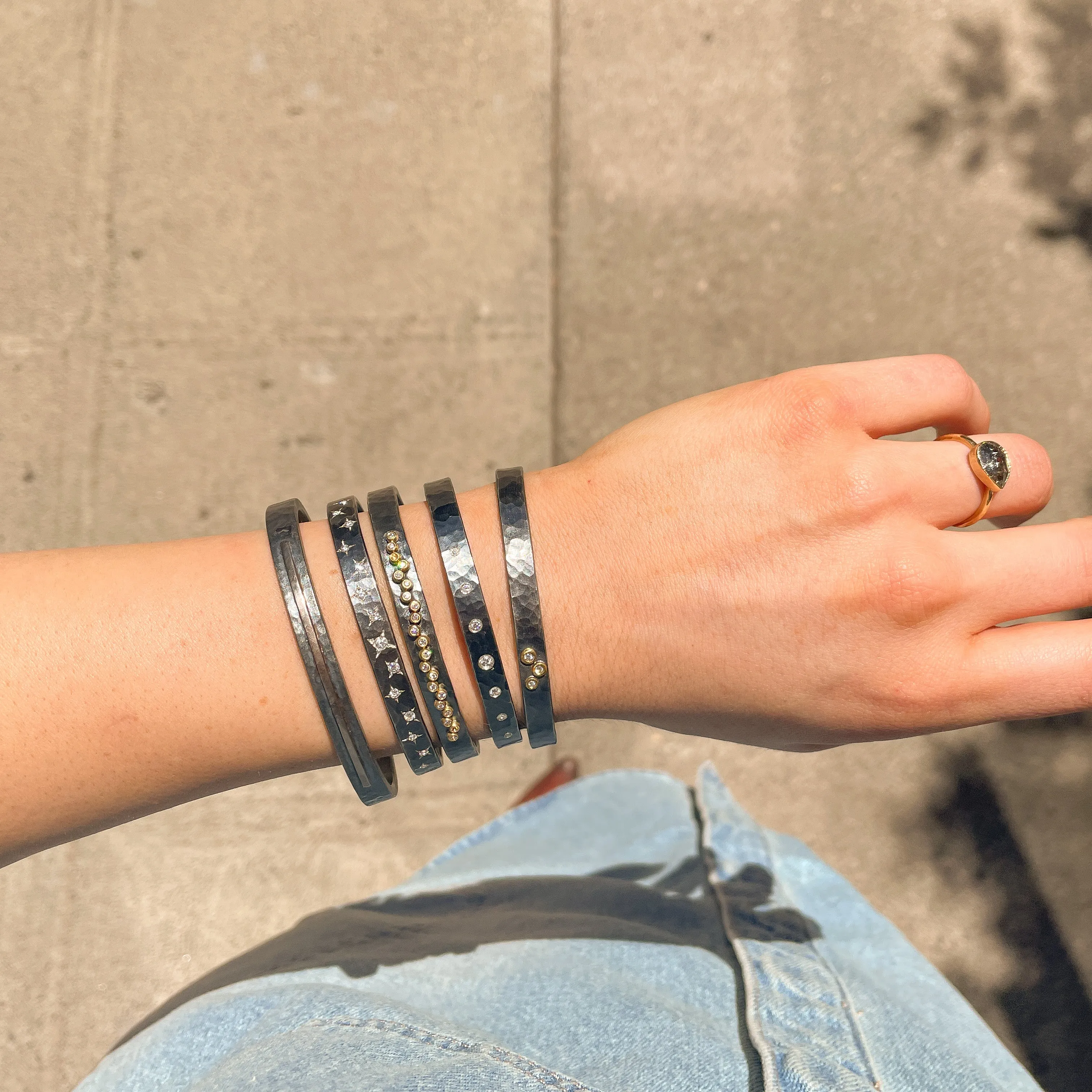 Burnish Diamond Cuff Bracelet