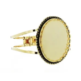 Cabochon Setting Bracelet Fits 30 x 40 mm Oval Cabochon