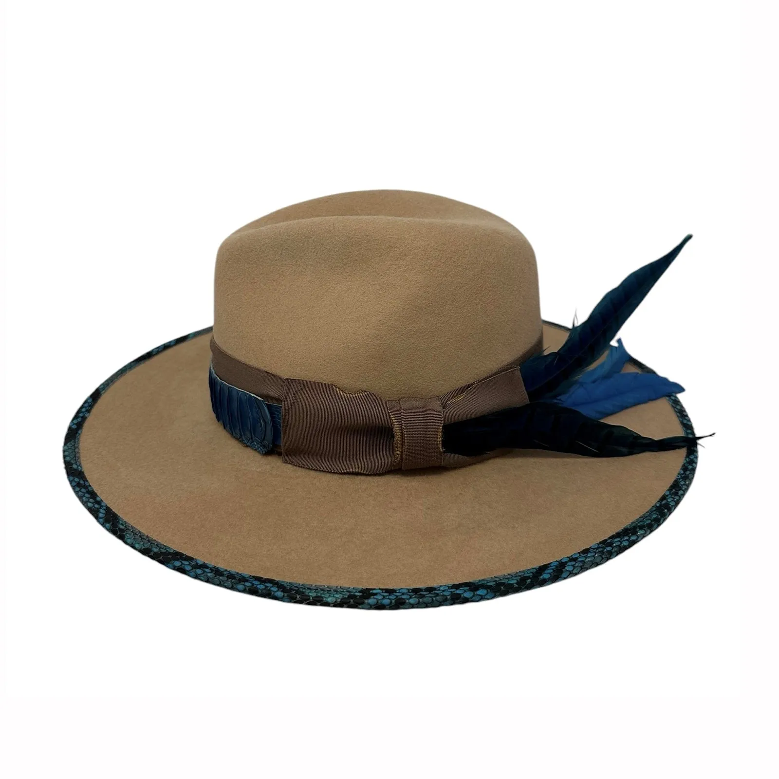 Camel & Turquoise Fedora