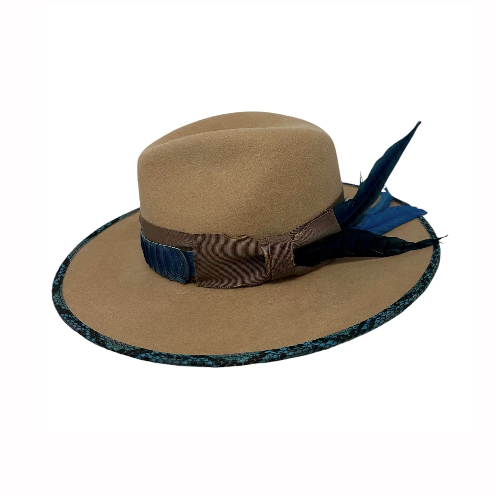 Camel & Turquoise Fedora