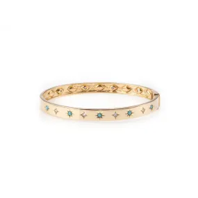 Celeste Bangle with Turquoise