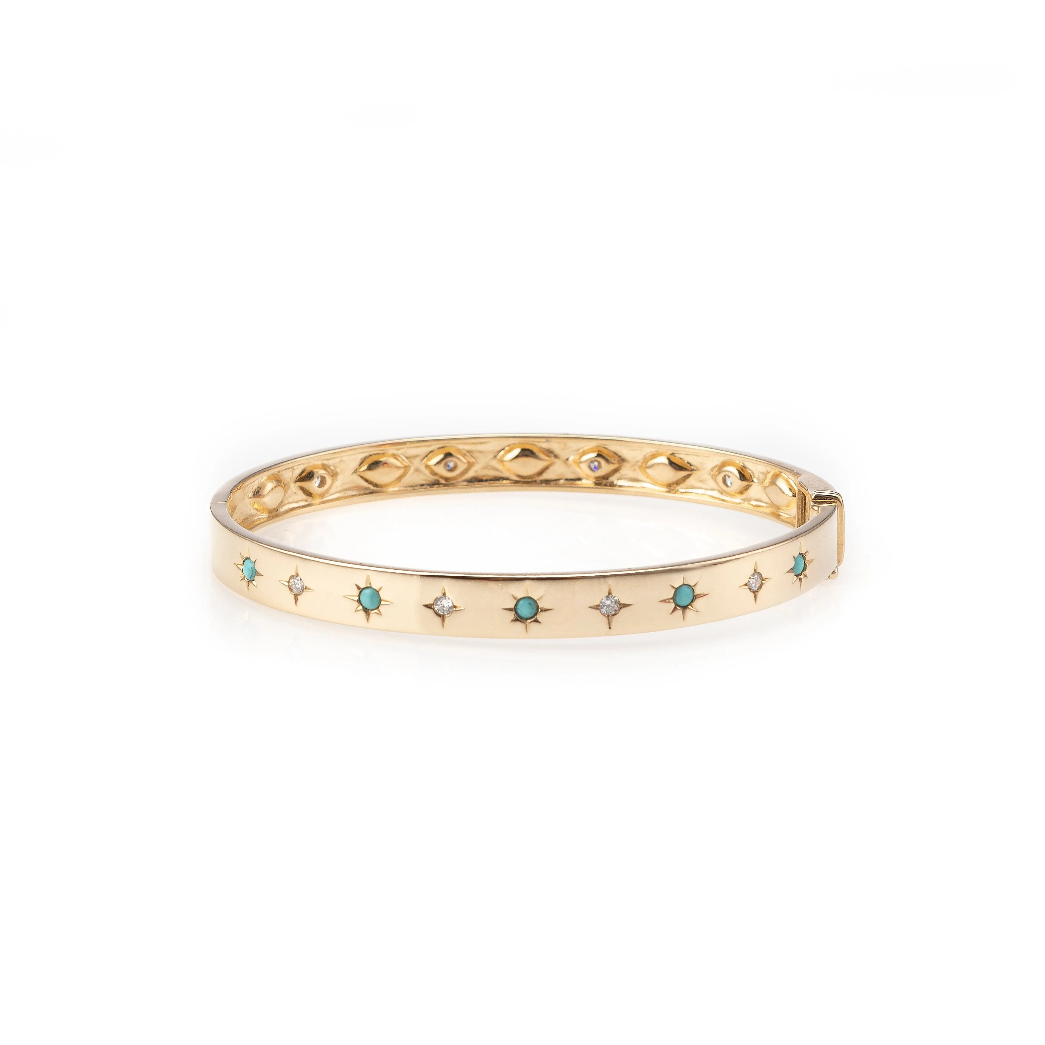 Celeste Bangle with Turquoise