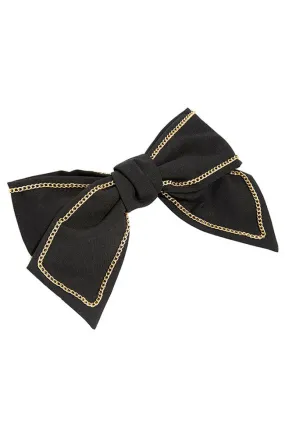 Chain Link Bow Barrette