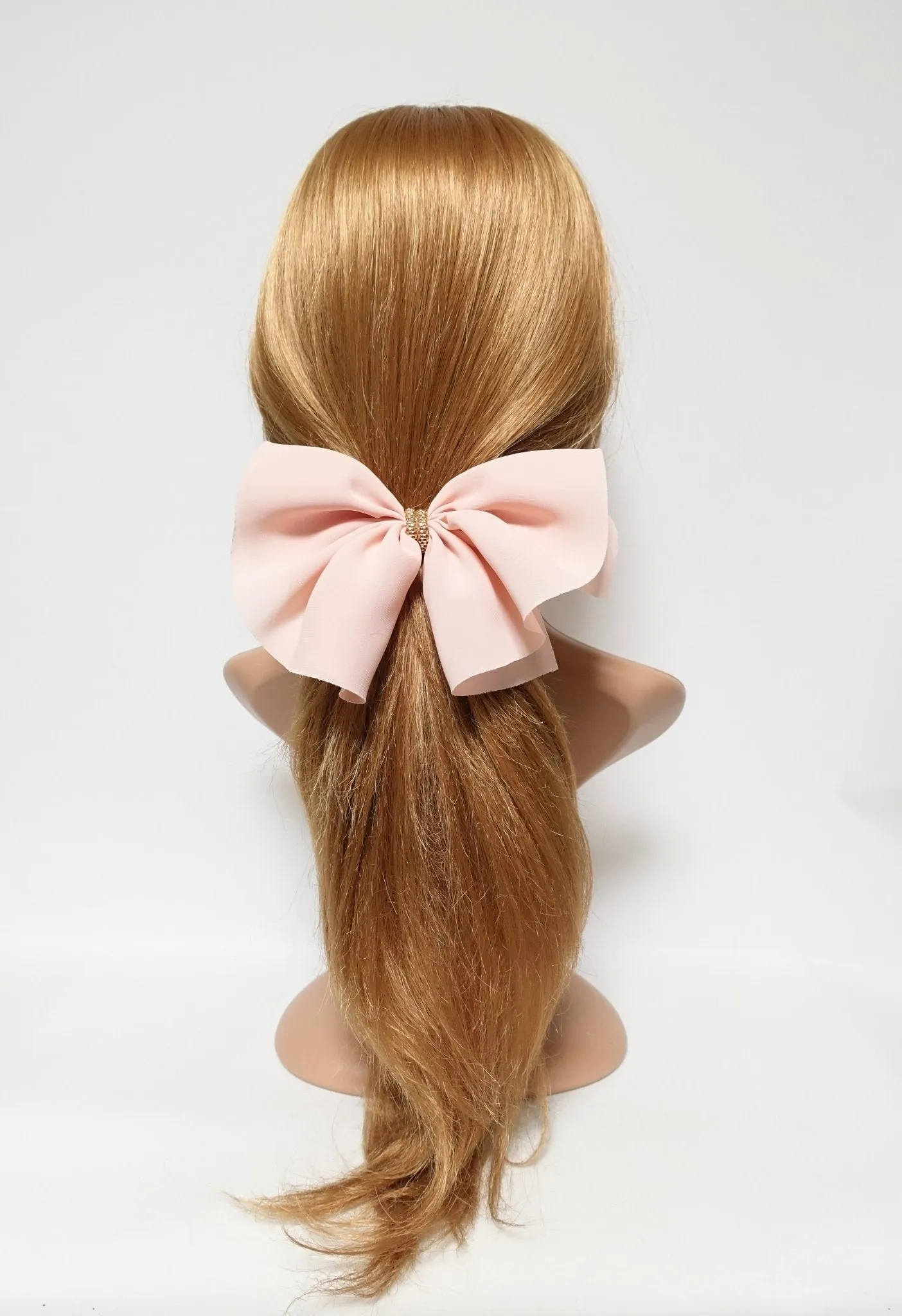 chiffon hair bow golden chain decorated butterfly hair bow barrette women hair accessory