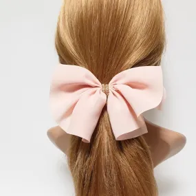 chiffon hair bow golden chain decorated butterfly hair bow barrette women hair accessory
