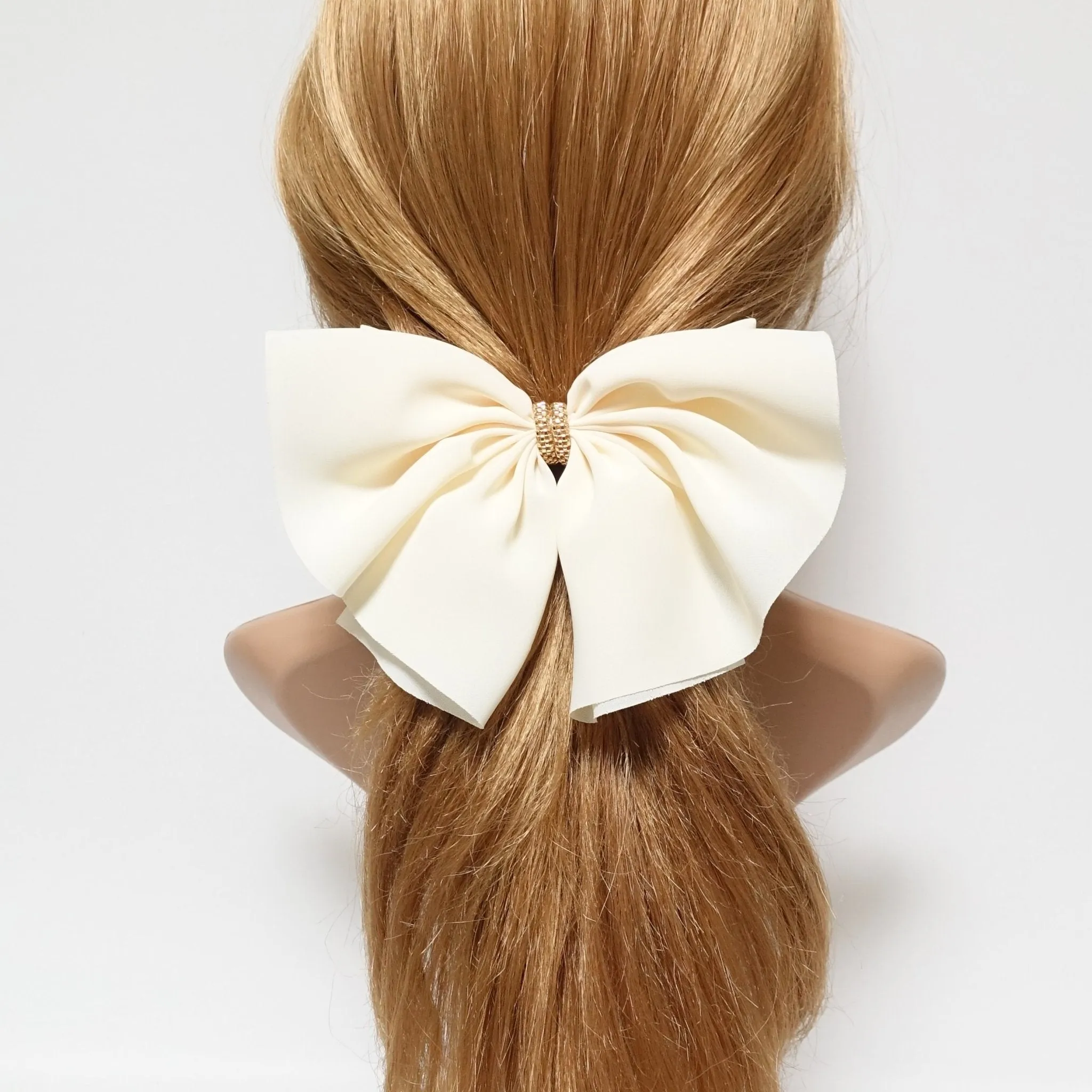 chiffon hair bow golden chain decorated butterfly hair bow barrette women hair accessory